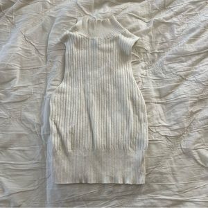 Target Wild Fable Ribbed Ivory Off White Sleeveless Mock Neck